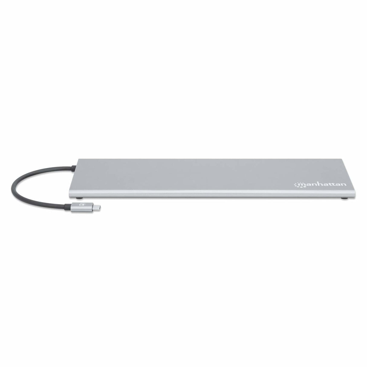 Docking Station USB-C 11 en 1 Manhattan con MST para tres monitores, 4K, Gigabit Ethernet, 100W PD