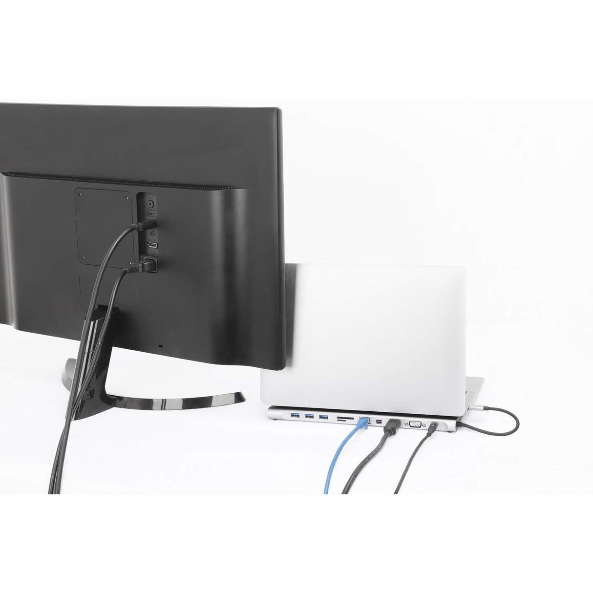 Manhattan Docking Station USB-C 11 en 1 con MST para tres monitores Laptop Alámbrico USB 3.2 Gen 1 (3.1 Gen 1) Type-C 3 1