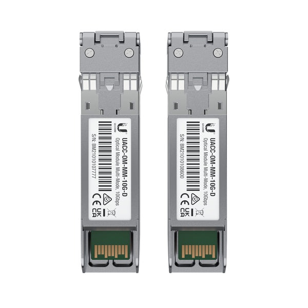 UACC-OM-MM-10G-D-2 UBIQUITI Om-mm-10g-d-2 - módulo ufiber sfp+ 10g con transceptor minigbic multimodo de 10 gbps, alcanc