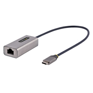 StarTech.com Adaptador USB-C a Ethernet - Adaptador USB 3.0 de Red Ethernet Gigabit 10/100/1000 Mbps - Adaptador USB Tipo C a RJ45 Ethernet - Cable de 30cm Incorporado - sin Controladores tarjetas de red Alámbrico USB Tipo C Ethernet 1