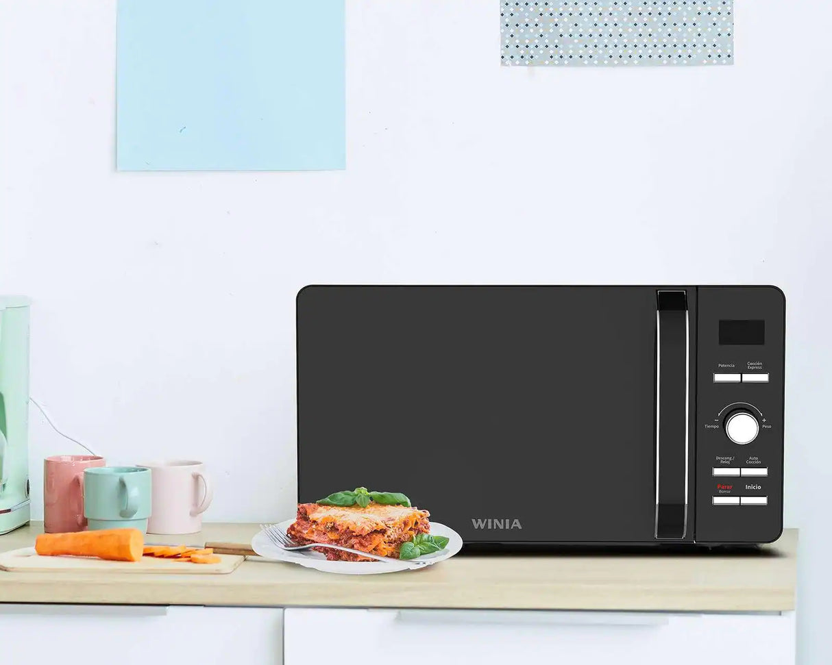 WINIA KOS-61HB microondas Negro Solo microondas Mostrador 19.8 L 700 W, Pantalla incorporada, LED