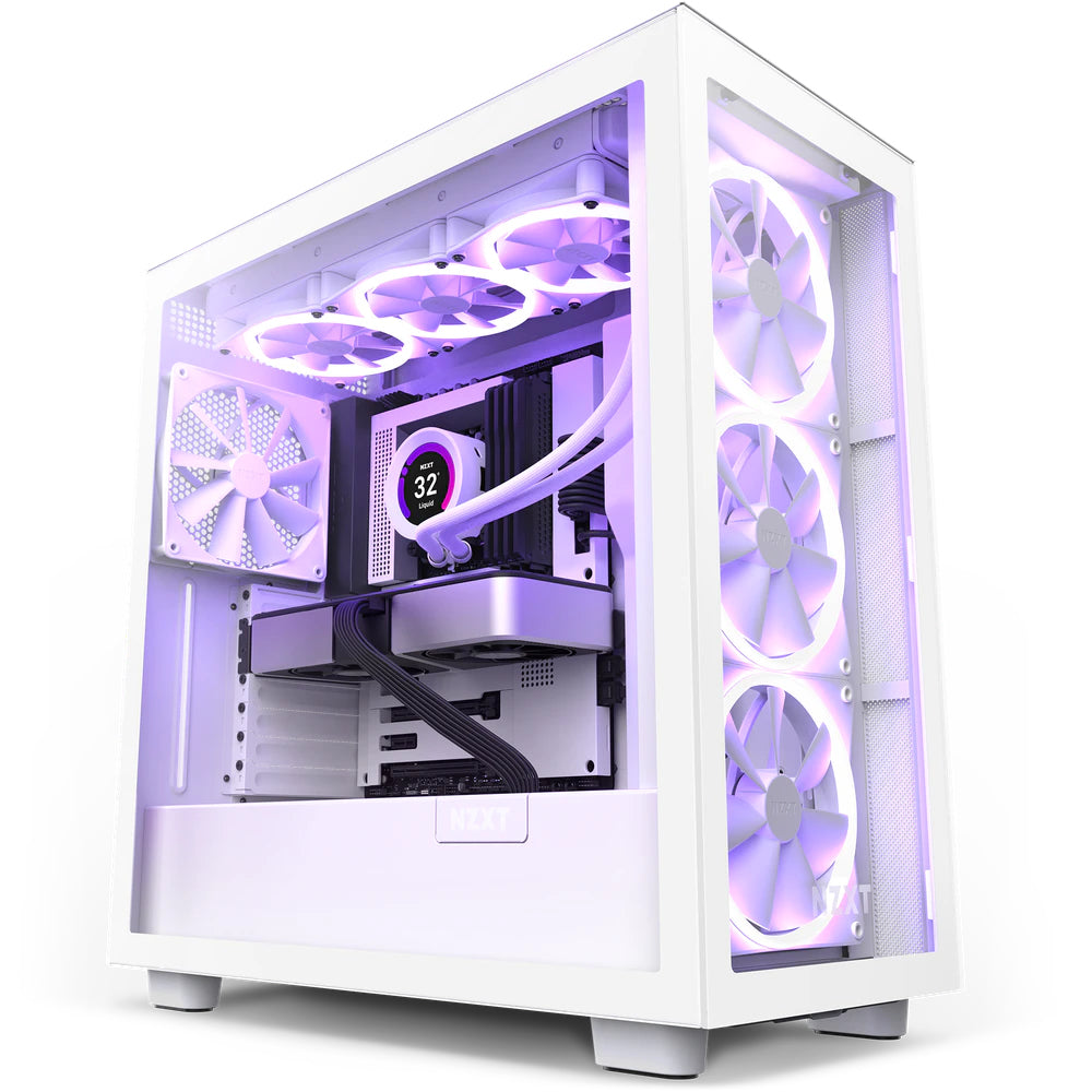 NZXT H7 Elite Midi Tower Blanco, ATX, EATX, Micro ATX, CM-H71EW-01 | Gabinetes de computadora