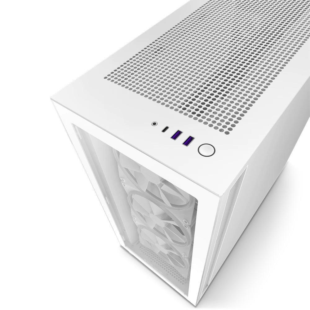 NZXT H7 Elite Midi Tower Blanco, ATX, EATX, Micro ATX, CM-H71EW-01 | Gabinetes de computadora