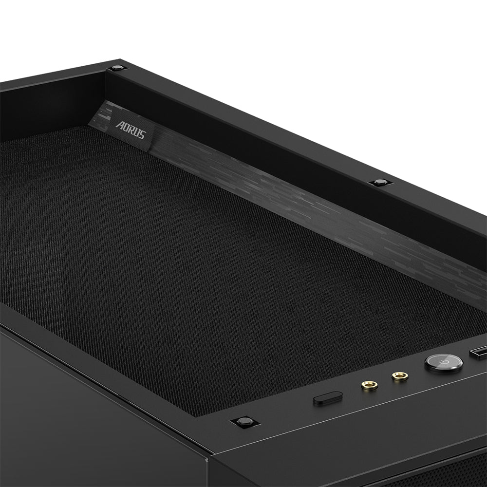 GIGABYTE GB-AC500G ST carcasas ordenador Vidrio, Plástico, Acero Midi Tower PC Negro