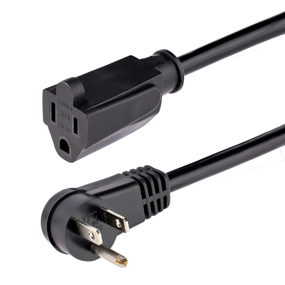 StarTech.com RFX-6F-POWER-CORD Cable Negro Macho Hembra 1,8 m