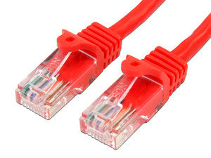 Cable de Red StarTech Cat5e, 1m. Color Rojo, 100Mbps, UTP, Conector RJ45