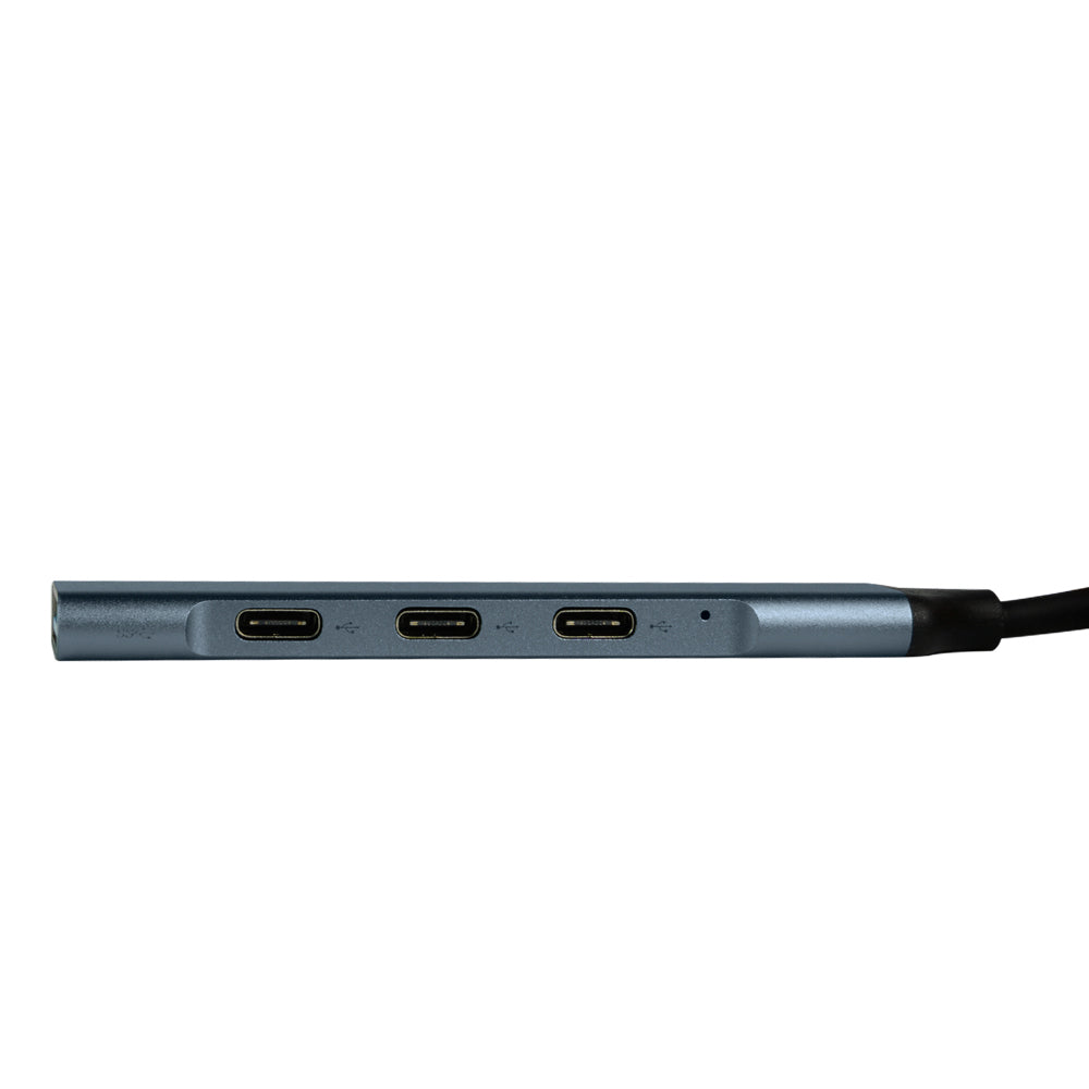 Vorago HU-205 nodo concentrador USB Tipo C 5000 Mbit/s Plata, USB 2.0 Type-A