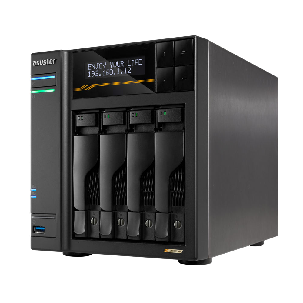 Asustor LOCKERSTOR 4 Gen3 NAS Escritorio AMD Ryzen V3C14 16 GB DDR5 ADM Negro