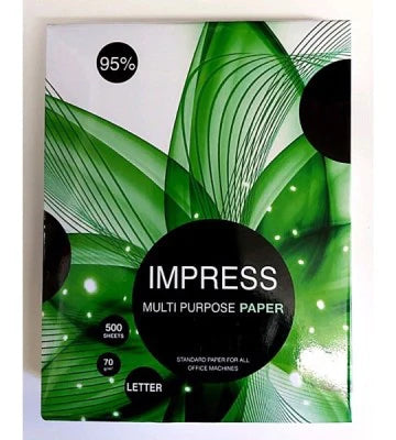 Impress 6951476310602 papel para impresora de inyección de tinta 216x279 mm Mate 500 hojas Blanco
