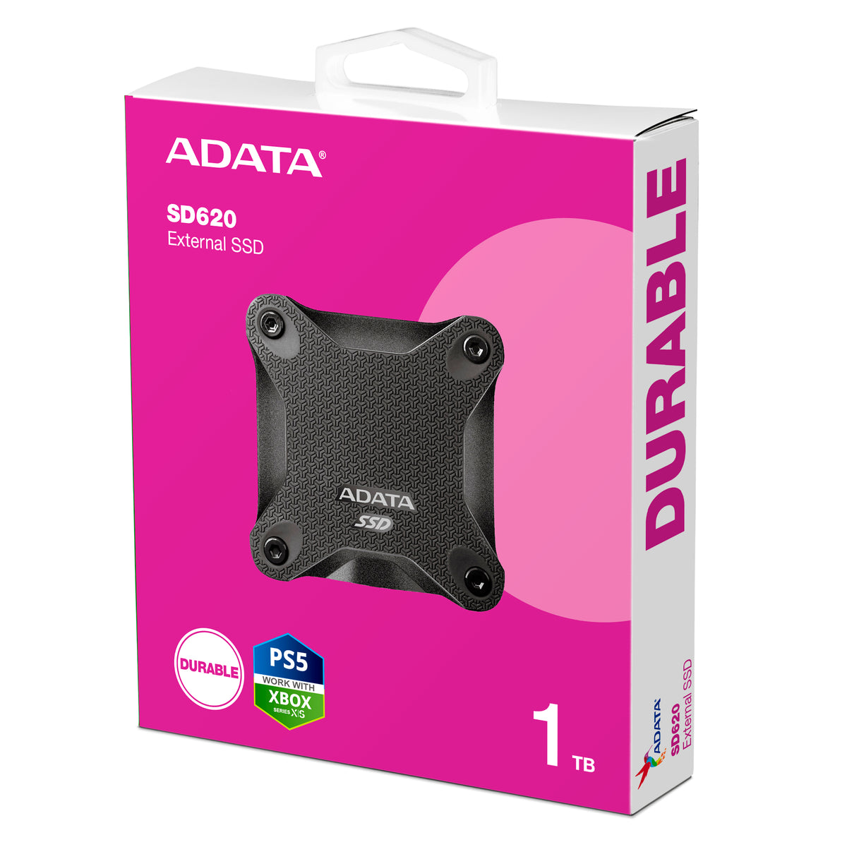ESTADO SOLIDO EXTERNO ADATA, SD620-1TBGB USB 3.2 GEN 2, 520/460 MBS(LECTURA/ESCRITURA) NEGRO