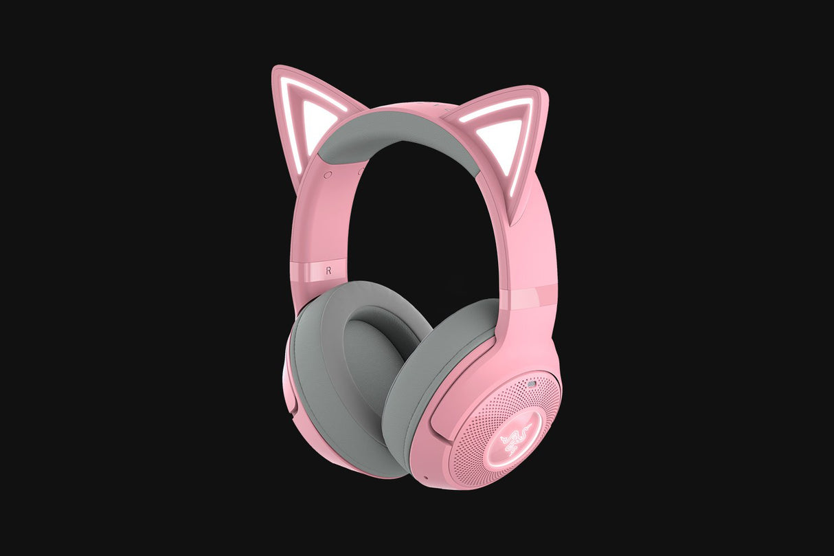 Razer Kraken Kitty V2 BT Auriculares Inalámbrico Diadema Juego Bluetooth Rosa, 20 - 20000 Hz, 350 g