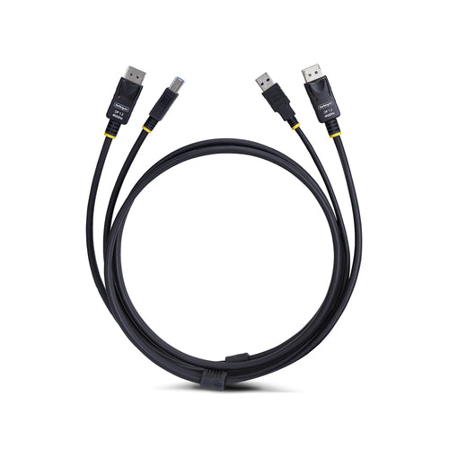 StarTech.com Cable KVM DisplayPort y USB 3.0 5Gbps de 3m - 4K 60Hz - Cable Combo DP 1.2 y USB para Switch Conmutador KVM
