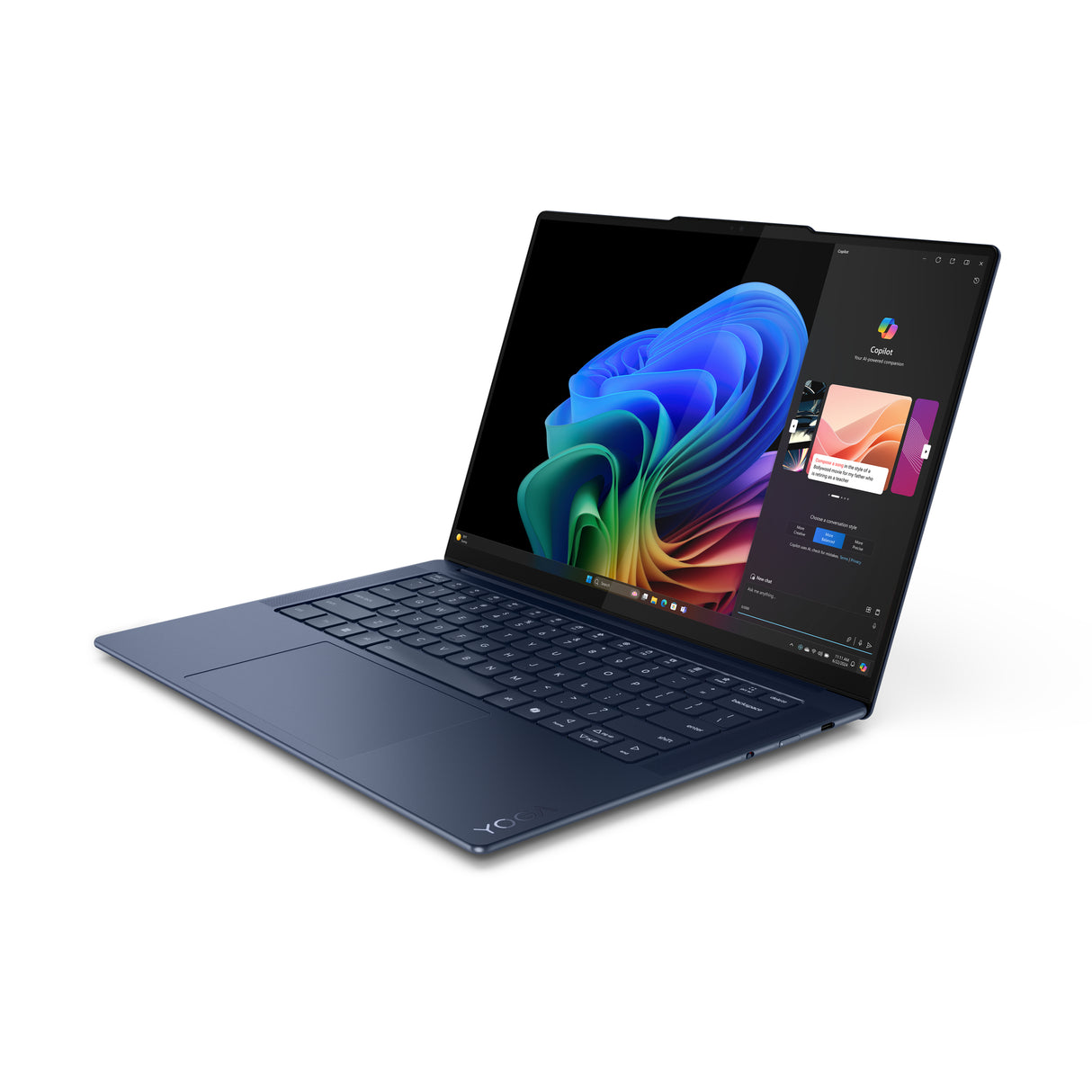 Lenovo Yoga Slim 7 14Q8X9 Copilot+ PC Laptop Cosmic Blue Portátil Azul Concha