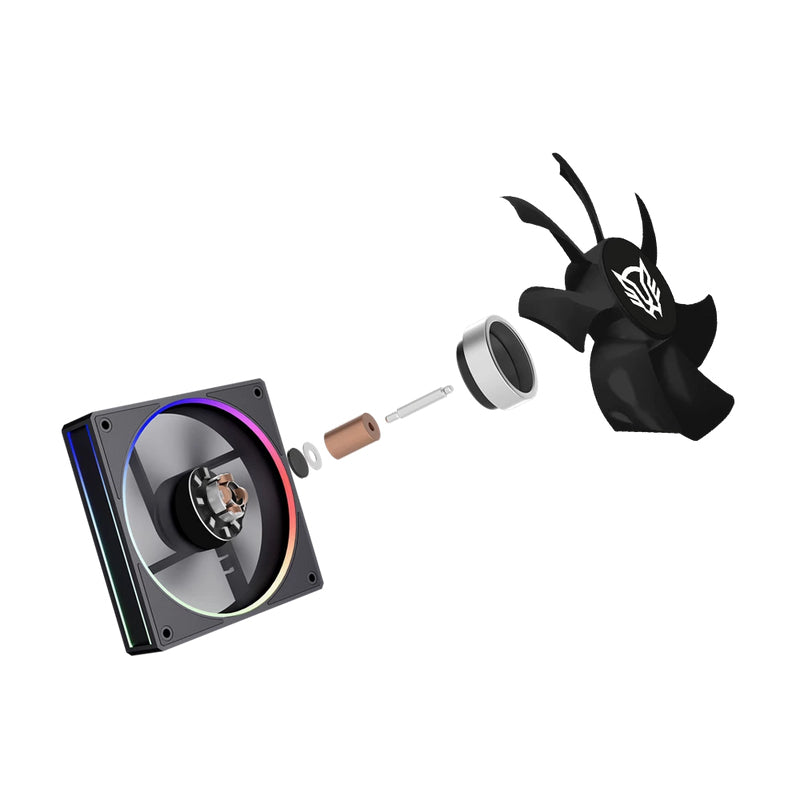 Balam Rush Heliux Pro HEX70 Procesador Enfriador de aire 12 cm Negro, 600 RPM, 2200 RPM