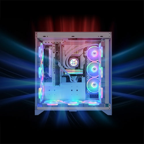 Thermaltake SWAFAN EX12 ARGB Gabinete de la computadora Enfriador de aire 12 cm Blanco 3 pieza(s), 500 RPM, 2000 RPM