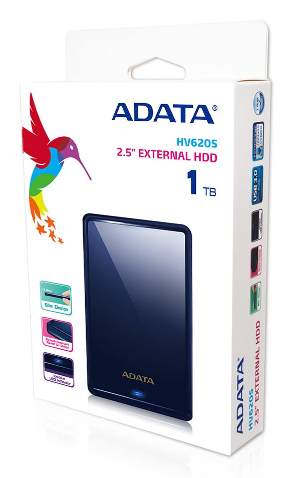 ADATA HV620S discos duros externos 1 GB 2.5 cm (2.5") Unidad de disco duro Micro-USB B