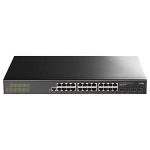 Cudy GS2024S2 dispositivo de redes Gestionado L2/L3 Gigabit Ethernet (10/100/1000) 1U Negro, Montaje en rack