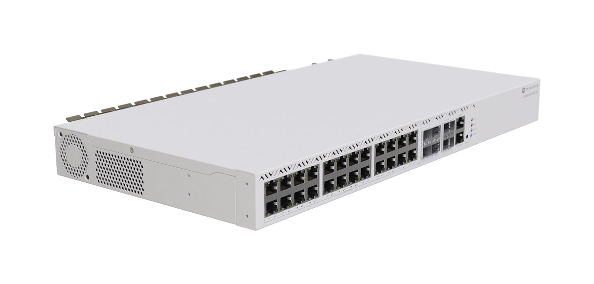 CRS326-4C+20G+2Q+RM, Ruteador Switch, CPU 650MHz RAM 128MB, 20x2.5GEth, 4xCombo, 2xQSFP+ 40G, 1x100Mbit Eth, RouterOS L6