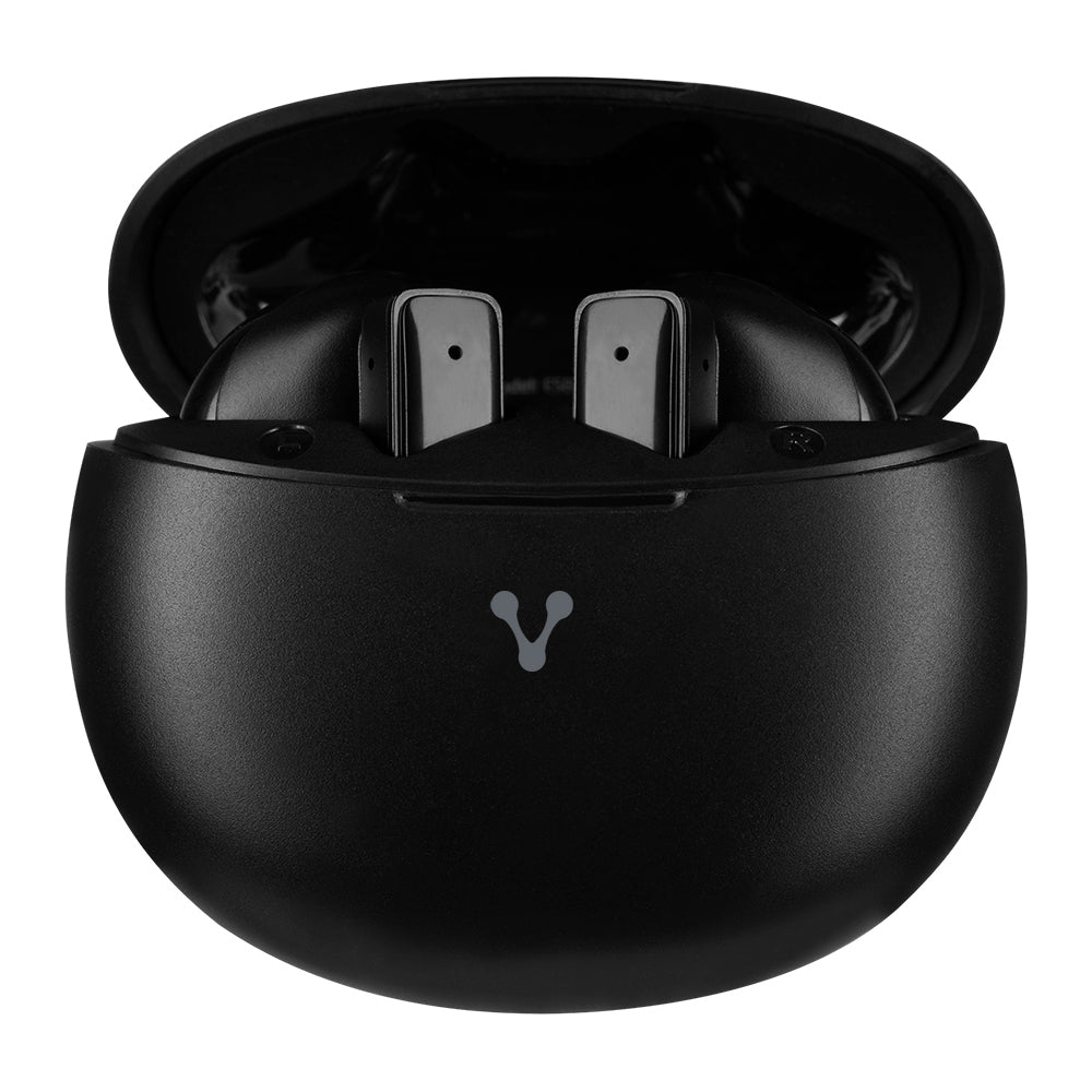 Audifonos bluetooth 5.4 con hasta 24 hrs de reproducción, controles táctiles, función de manos libres y conexión para ca