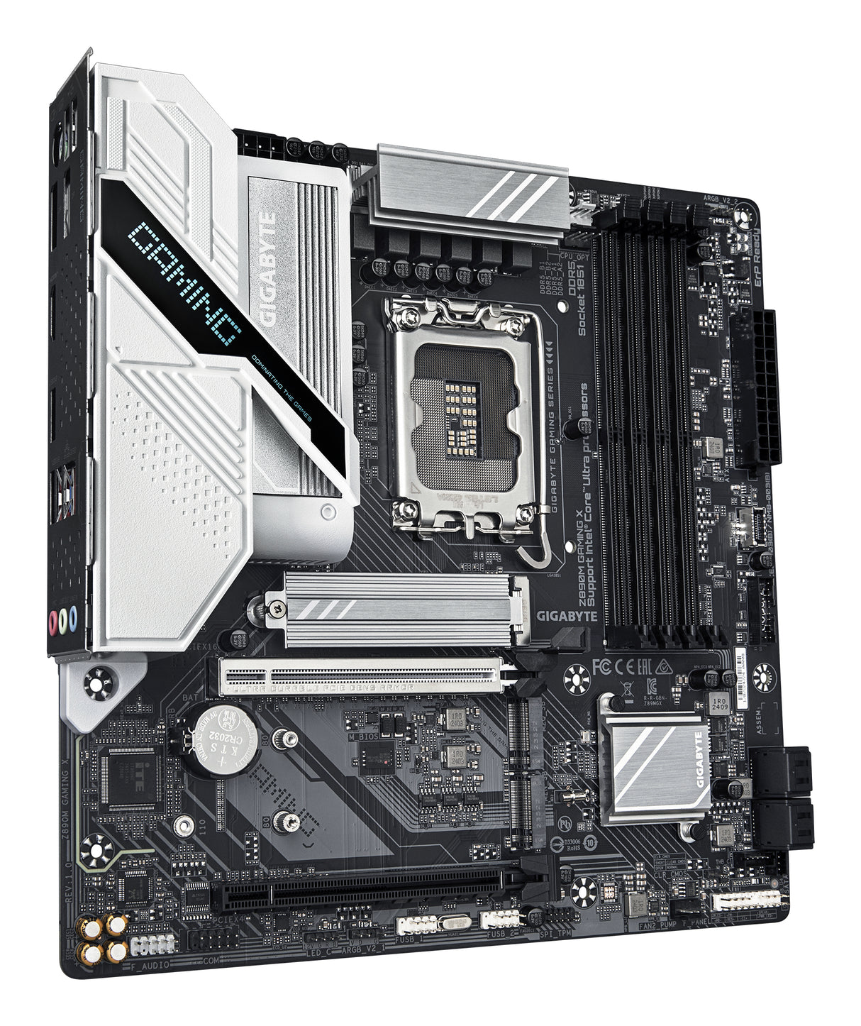GIGABYTE Z890M GAMING X placa base Intel Z890 LGA 1851 (Socket V1) Micro ATX, Intel Core Ultra (Series 2), 256 GB, DDR5-SDRAM