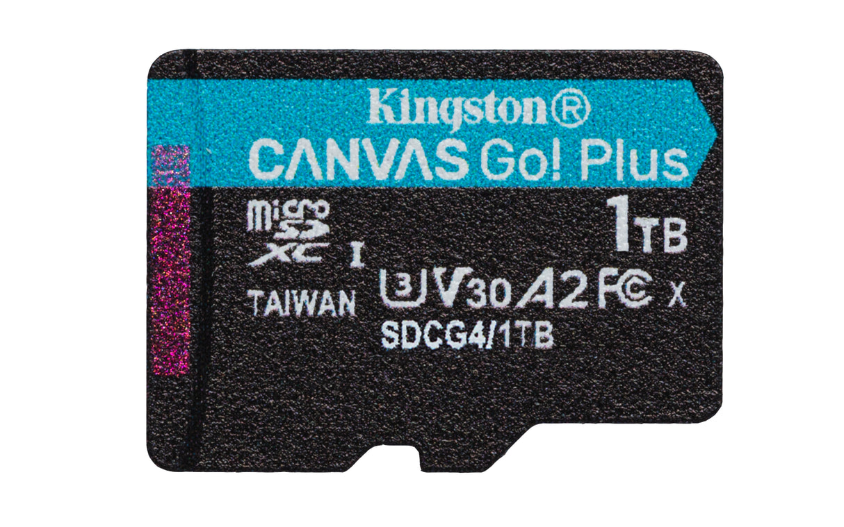 Kingston Technology 1 TB microSDXC Canvas Go Plus Gen4 200R A2 U3 Paquete individual sin ADP Memorias flash 1 TB MicroSD