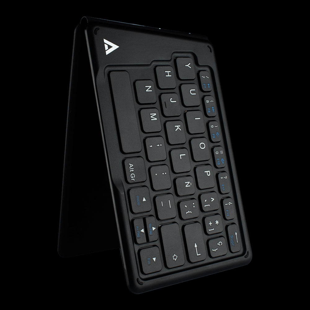 Teclado Acteck MK210 K-Wallet Bluetooth Multiplataformas AC-923231, Retroiluminado, 78 Teclas, Batería Recargable