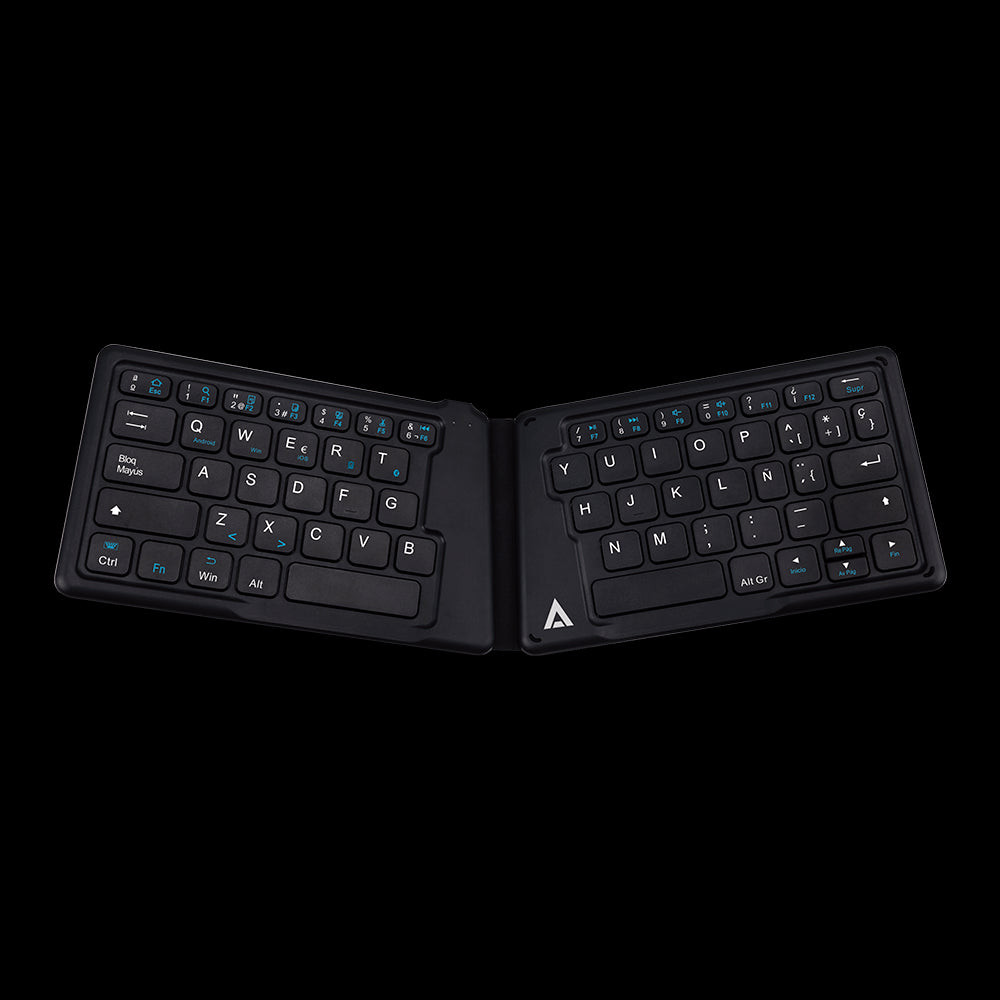 Teclado Acteck MK210 K-Wallet Bluetooth Multiplataformas AC-923231, Retroiluminado, 78 Teclas, Batería Recargable