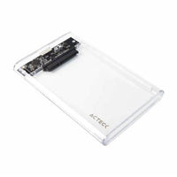 Enclosure ACTECK HDD Armor Clear HC430 2.5" USB Micro B + SATA + 2 TB + USB A 3.0 + 5 Gbps de Velocidad + Tool less Advanced Series Transparente