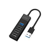 HUB ACTECK USB A 4 en 1 Port X4 DH422 / 1xUSB 3.0 / 3xUSB 2.0 / USB A / Advanced Negro