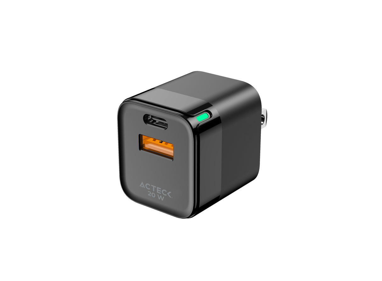 ACTECK Cargador CP20W AC-935555, 20W, USB, Compatible con Dispositivos Empresariales