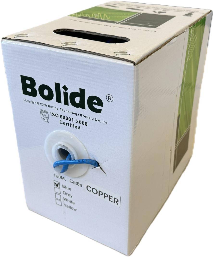 Cable de Red UTP Bolide CAT5e CMX BP0033/CAT5E/CMX-100 100m Cobre Azul
