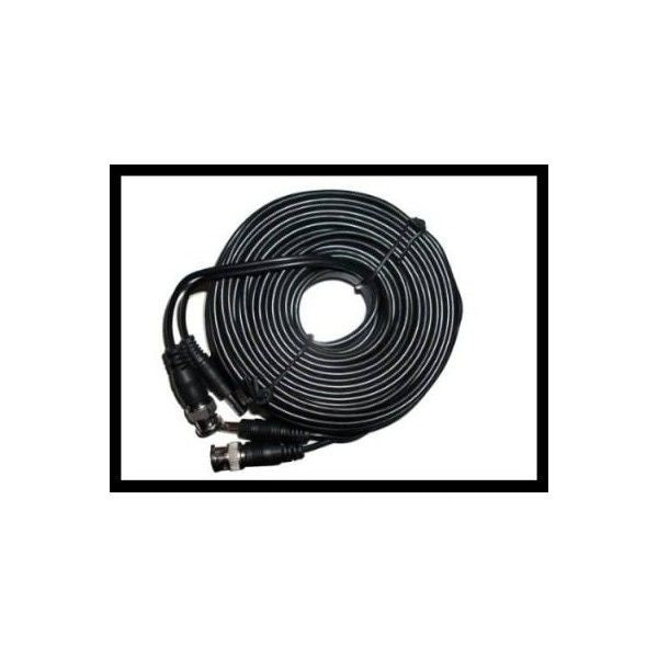 Cable Video y Energía CCTV SAXXON PX-CBL20M BNC 20 Metros Negro