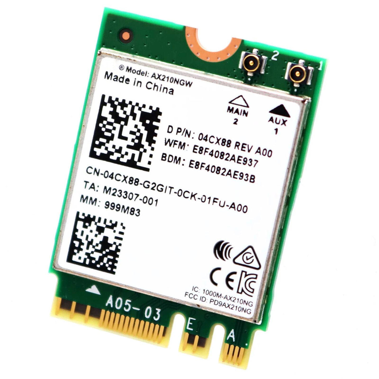 DELL Tarjeta para Red AX210 4CX88, Producto Empresarial, Conectividad Ethernet