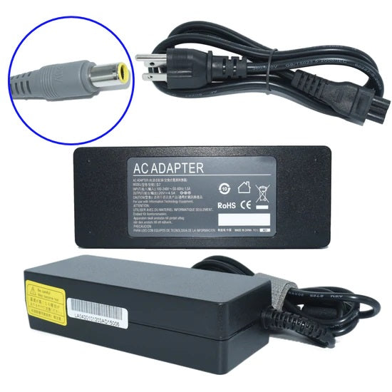 Generico Adaptador de Corriente para Laptop AC-LENOVO-GRIS, 65W, 19V, 3.42A