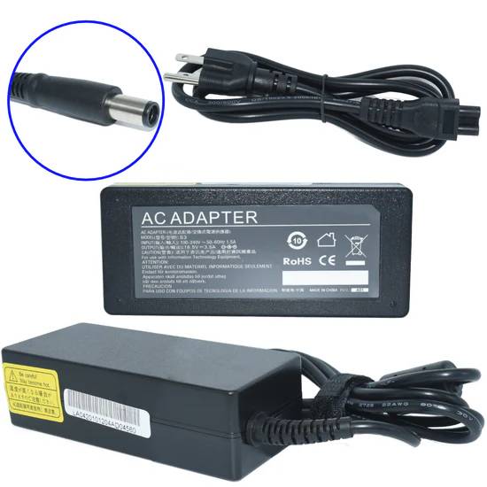Generico Cargador para Laptop AC-HP-PINCENTRAL 65W, 18.5V, 3.5A, Adaptador