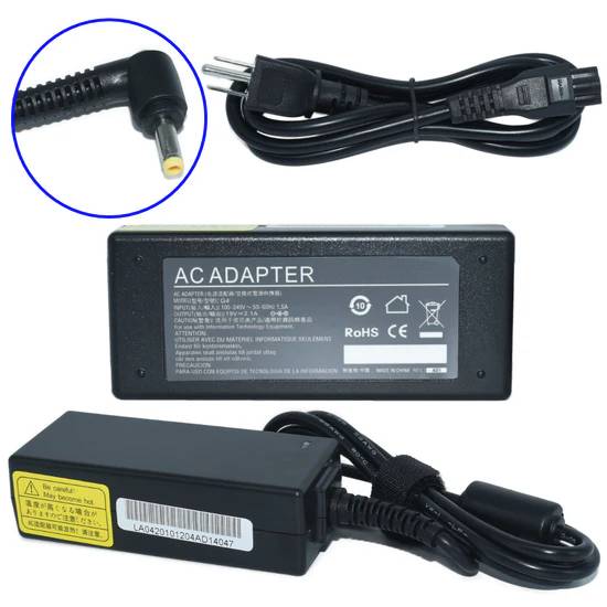 Generico Cargador para Laptop AC-HP-MINI, 19V 3.42A, Compatible con HP