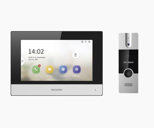 HIKVISION Kit De Videoportero DS-KIS302-P, 2 MP, Conexión IP, PoE