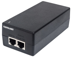 Intellinet Injecteur Ultra PoE+ Gigabit, 1 port 60 W, conforme IEEE 802.3bt et 802.3at/af, boîtier plastique, Alimentati