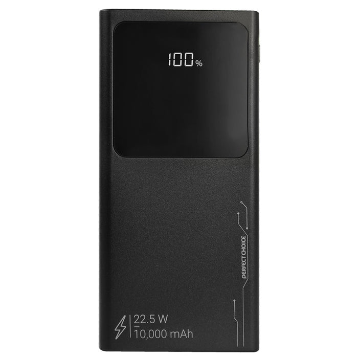 Perfect Choice Power Bank PC-241003, 10000 mAh, USB-C, 2 Salidas