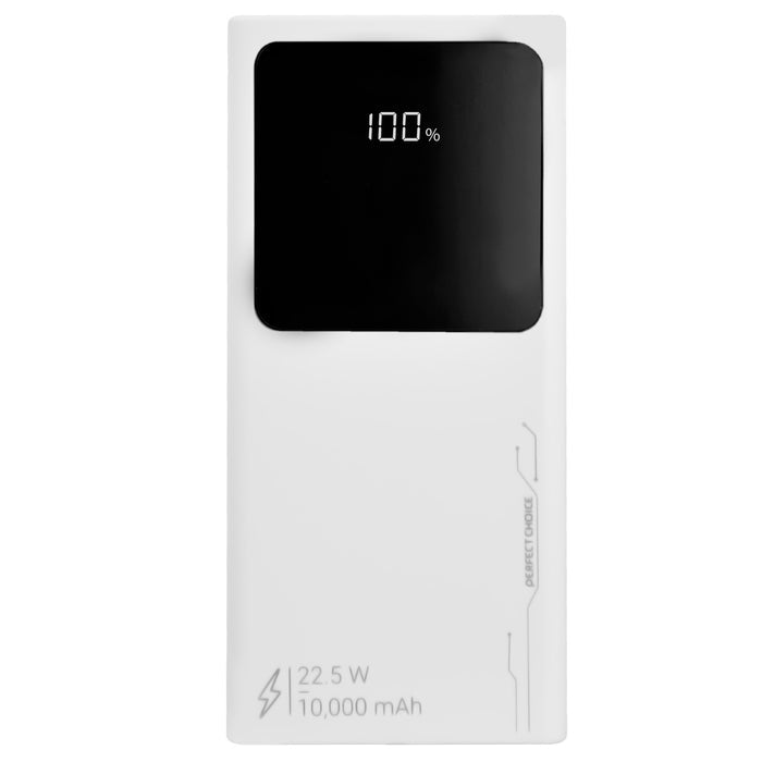 Perfect Choice Power Bank PC-241010, 10000 mAh, USB-C, 2 Puertos