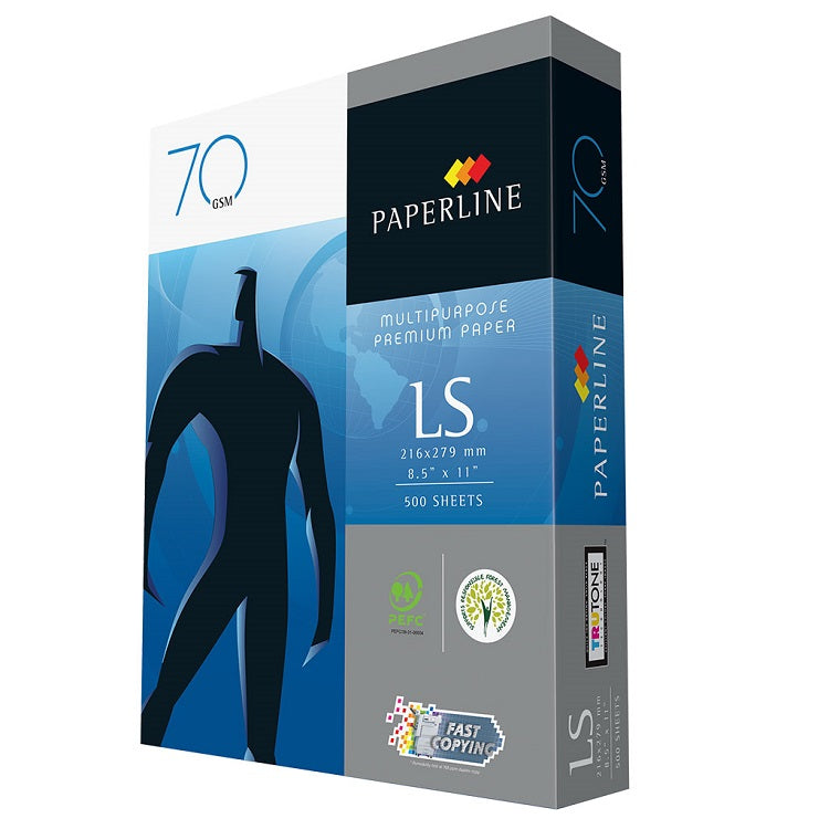 Paperline Papel Bond Carta 70g/m² 95% Blancura, 5000 Hojas Resma