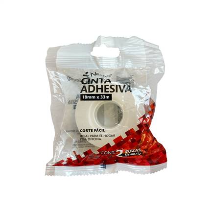 Nextep Cinta Adhesiva NE-607T, 25mm x 50m, Alta Resistencia, Ideal Oficina