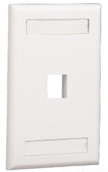 Panduit Faceplate NK1FWHY, 1 Puerto, Color Blanco, Compatible con Keystone