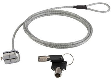 Candado de Seguridad Brobotix 235497 con Llave Redonda para Laptop Negro