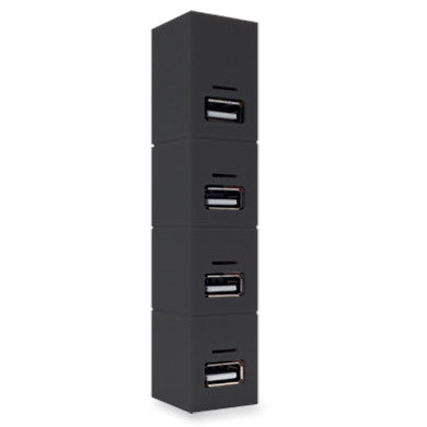 HUB USB BROBOTIX 180727-2 4 Puertos 2.0 Negro