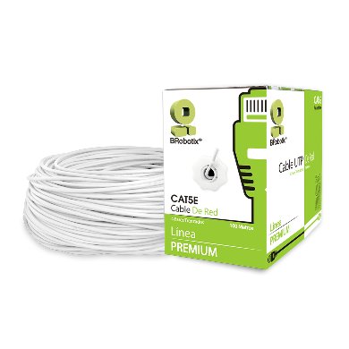 BOBINA CAT 5E CCA UTP 100M BCA BROBOTIX 400052B - Cables