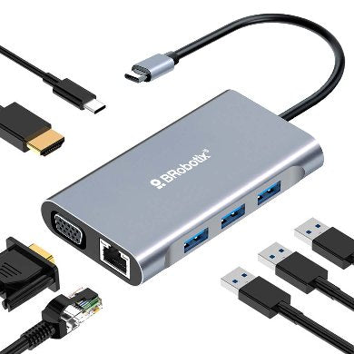 Docking 7 EN 1: USB V3.0 tipo C a USB V3.0 BROBOTIX 6001202 - Accesorios para Cómputo