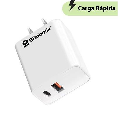 6005552 - CARGADOR 38W CARGA RPIDA DUAL V3.0 USB-A Y USB-TIPO C BLANCO