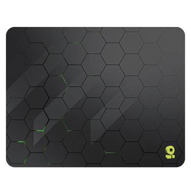 Mouse Pad Gamer BRobotix 6007075 Hexágono, Tamaño M, 31 x 40 cm. Color Negro.