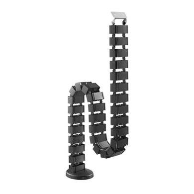 6006924 - Organizador Brobotix de cables en vertical articulado color Negro